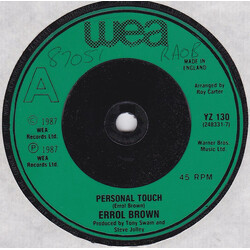 Errol Brown Personal Touch USED VINYL 7INCH 45 RPM
