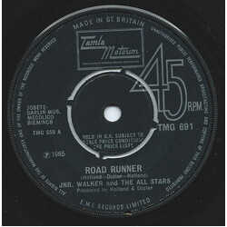 Junior Walker & The All Stars Road Runner USED VINYL 7INCH 45 RPM SINGLE