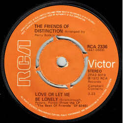 The Friends Of Distinction Love Or Let Me Be Lonely Vinyl USED