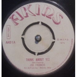 Joe Francis (2) / Hugh Francis Think About Me / Valentine Jr. USED VINYL 7INCH SINGLE
