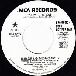 John Tartaglia / The Space Angels It's Love, Love, Love USED VINYL 7INCH 45 RPM SINGLE PROMO STEREO