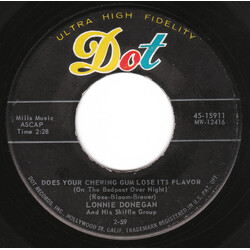 Lonnie Donegan's Skiffle Group Does Your Chewing Gum Lose Its Flavor (On The Bedpost Over Night?) / Aunt Rhody USED VINYL 7INCH 45 RPM