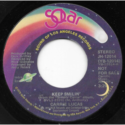 Carrie Lucas Keep Smilin' USED VINYL 7INCH 45 RPM PROMO STEREO MONO