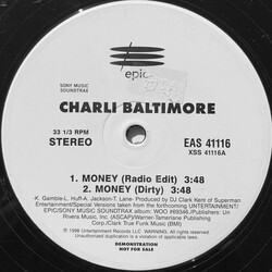 Charli Baltimore Money USED VINYL 12INCH PROMO 33 S RPM