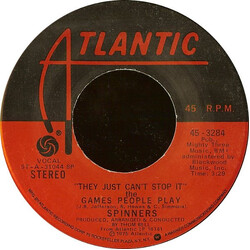 Spinners "They Just Can't Stop It" The Games People Play USED VINYL 7INCH 45 RPM SINGLE REPRESS STEREO