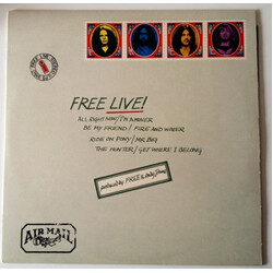 Free Free Live Vinyl LP USED