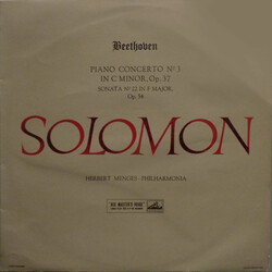 Ludwig van Beethoven / Solomon (6) / Herbert Menges / Philharmonia Orchestra Piano Concerto No. 3 In C Minor, Op. 37 / Sonata No. 22 In F Major, Op. 5