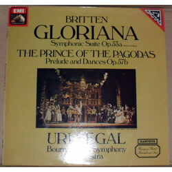 Benjamin Britten / Bournemouth Symphony Orchestra / Uri Segal Gloriana Symphonic Suite & The Prince Of The Pagodas Prelude And Dances Vinyl LP USED