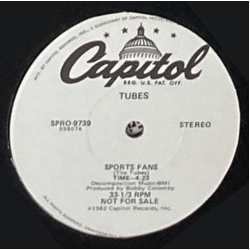 The Tubes Sports Fans USED VINYL 12INCH SINGLE PROMO