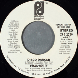 Frantique Disco Dancer Vinyl 7" USED