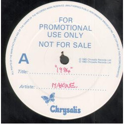 Maxine 1984 USED VINYL 12INCH PROMO SINGLE