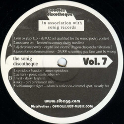Various Noodles Discotheque Vol. 7: The Sonig Discotheque Vinyl 12" USED