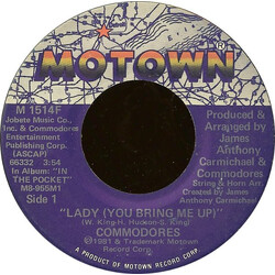 Commodores Lady (You Bring Me Up) VINYL 7" USED