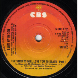 Leon Haywood The Streets Will Love You To Death USED VINYL 7INCH