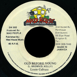 Louie Culture Old Before Young / Malfunction USED VINYL 7INCH 45 RPM SINGLE