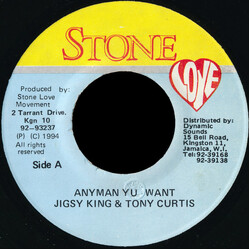 Jigsy King / Tony Curtis Anyman Yu Want USED VINYL 7INCH 45 RPM