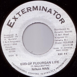 Ninjaman The Last Of Flourgan USED VINYL 7INCH 45 RPM
