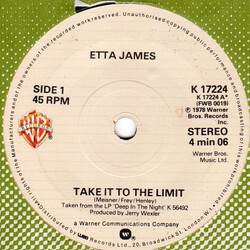 Etta James Take It To The Limit Vinyl USED