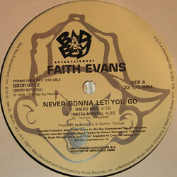 Faith Evans Never Gonna Let You Go USED VINYL 12INCH PROMO
