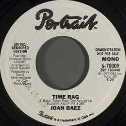 Joan Baez Time Rag USED VINYL 7INCH 45 RPM PROMO STEREO MONO