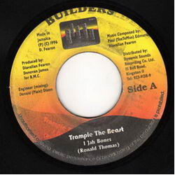 I Jah Bones Trample The Beast USED VINYL 7INCH 45 RPM
