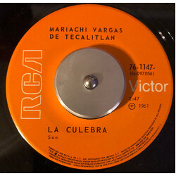 Mariachi Vargas de Tecalitlán La Culebra / El Tranchete USED VINYL 7INCH 45 RPM SINGLE