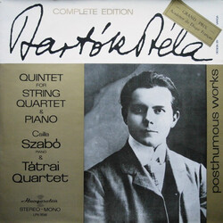Béla Bartók / Csilla Szabó / Tátrai Quartet Quintet For String Quartet & Piano Vinyl LP USED