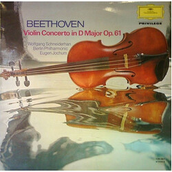 Ludwig van Beethoven / Wolfgang Schneiderhan / Eugen Jochum / Berliner Philharmoniker Violin Concerto In D Major Vinyl LP USED