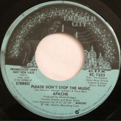 Apache (11) Please Don't Stop The Music USED VINYL 7INCH 45 RPM PROMO