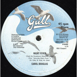 Carol Douglas Night Fever USED VINYL 12INCH 45 RPM