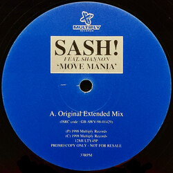 Sash! / Shannon Move Mania VINYL 12" USED