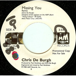 Chris de Burgh Missing You (Remix) USED VINYL 7INCH 45 RPM PROMO SINGLE
