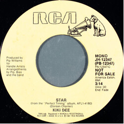 Kiki Dee Star USED VINYL 7INCH 45 RPM SINGLE PROMO STYRENE STEREO MONO