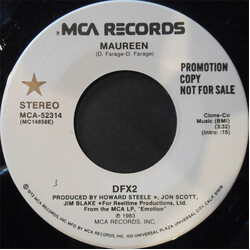 DFX2 Maureen USED VINYL 7INCH 45 RPM PROMO STEREO