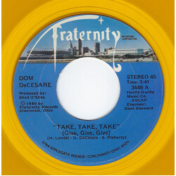 Dom DeCesare Take, Take, Take (Give, Give, Give) / I'll Love You Until USED VINYL 7INCH 45 RPM