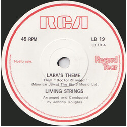Living Strings / Noel Edmonds Lara's Theme / Noel Edmonds Introduces Record Year And 'The Day They Remembered' USED VINYL 7INCH 45 RPM PROMO