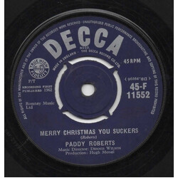 Paddy Roberts (2) Merry Christmas You Suckers USED VINYL 7INCH 45 RPM SINGLE
