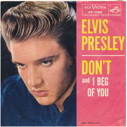Elvis Presley / The Jordanaires Don't USED VINYL SINGLE 45 RPM 7INCH