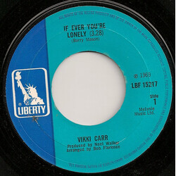 Vikki Carr If Ever You're Lonely USED VINYL 7INCH