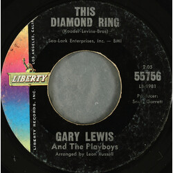 Gary Lewis & The Playboys This Diamond Ring / Tijuana Wedding USED VINYL 7INCH 45 RPM SINGLE REPRESS STYRENE
