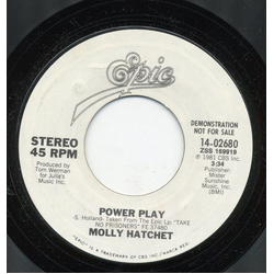 Molly Hatchet Power Play Vinyl 7" USED
