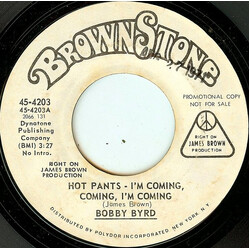 Bobby Byrd Hot Pants - I'm Coming, Coming, I'm Coming VINYL 7" USED