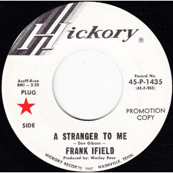 Frank Ifield A Stranger To Me USED VINYL 7INCH 45 RPM SINGLE PROMO
