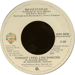 Mavis Staples Tonight I Feel Like Dancing VINYL 7" USED