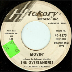 The Overlanders Movin' Vinyl 7" USED