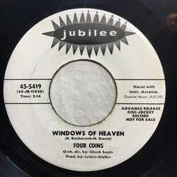 Four Coins Windows Of Heaven / Come A Little Bit Closer USED VINYL 7INCH 45 RPM PROMO