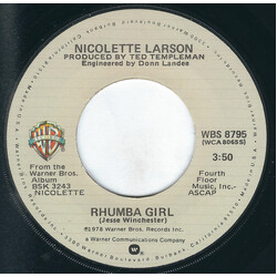 Nicolette Larson Rhumba Girl / Last In Love USED VINYL 7INCH 45 RPM