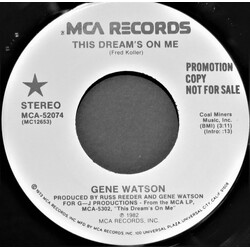 Gene Watson This Dream's On Me USED VINYL 7INCH 45 RPM PROMO STEREO