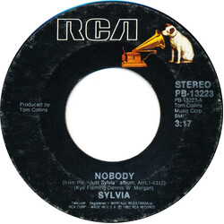 Sylvia (7) Nobody USED VINYL 7INCH 45 RPM SINGLE STYRENE