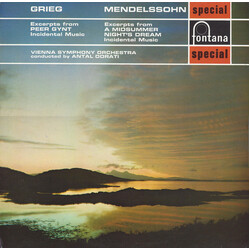 Edvard Grieg / Felix Mendelssohn-Bartholdy / Wiener Symphoniker / Antal Dorati Excerpts From Peer Gynt Incidental Music / Excerpts From A Midsummer Ni
